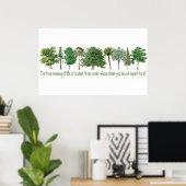 Pflanze Tree Lover, Hugger Poster (Heimbüro)