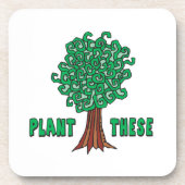 Pflanze Trees Getränkeuntersetzer (Vorderseite)