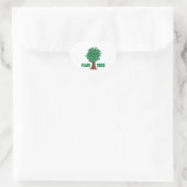 Pflanze Trees Herz-Aufkleber (Tasche)