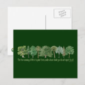 Pflanze Trees Postkarte (Vorne/Hinten)