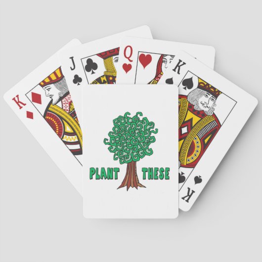 Pflanze Trees Spielkarten (Rückseite)