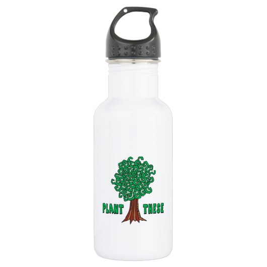 Pflanze Trees Trinkflasche (Vorderseite)
