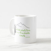 Pflanze Trees Zitat Thomas Fuller, Grafik Kaffeetasse (Vorderseite Links)