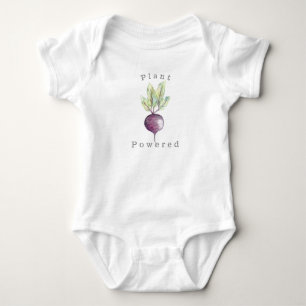 Pflanze trieb rote Rübe Bio Veggie an Baby Strampler