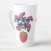 Pflanze Tropisches Rosa Monstera Milchtasse (Linke Ecke)