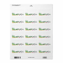 Pflanze-Übersichtsadresse Adressaufkleber