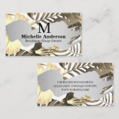 Pflanze und Blume Hintergrund Visitenkarte (Vorne/Hinten)