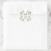 Pflanze und Blume Runder Aufkleber (Tasche)