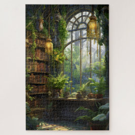 Pflanze und Bücher Jigsaw Puzzle