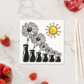 Pflanze und das Sun Party Napkins Serviette (Beispiel)