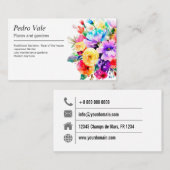 Pflanze und Gärten Visitenkarte (Vorne/Hinten)