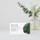 Pflanze und Gärten Visitenkarte (Stehend Vorderseite)
