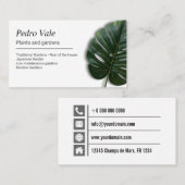 Pflanze und Gärten Visitenkarte (Vorne/Hinten)