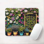 Pflanze- und Gartenliebhaber Clematis Trellis Mousepad (Mit Mouse)