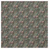 Pflanze und Pandemonium - gotische Ziegelsteine Stoff (Muster)