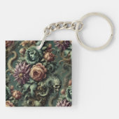 Pflanze und Pandemonium - gotisches Barock Schlüsselanhänger (Rückseite)