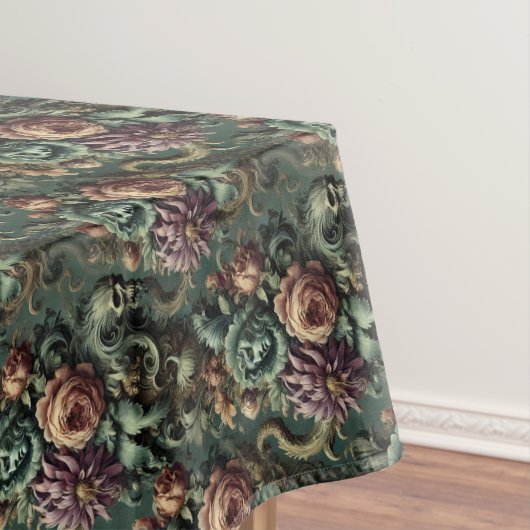 Pflanze und Pandemonium - gotisches Mittelmuster Tischdecke (Beispiel)