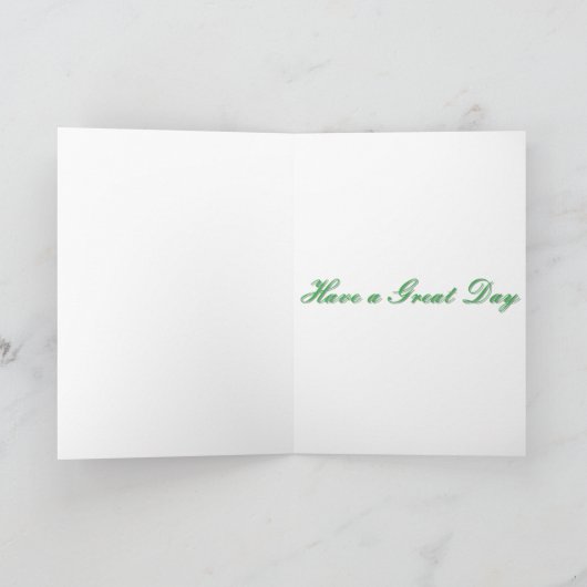 Pflanze und Schmetterling in Grün Karte (Innenseite)