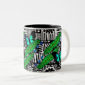 Pflanze und Schmetterlinge Tasse (VorderseiteRechts)