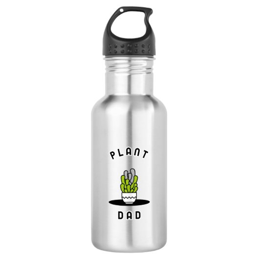 Pflanze Vater Edelstahlflasche (Vorderseite)