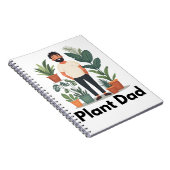 Pflanze Vater Houseplant Notebook Notizblock (Rechte Seite)
