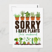 Pflanze Veggie Gemüse vegetarische Aufwertung Postkarte (Vorne/Hinten)