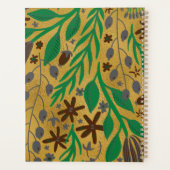 Pflanze verlasst goldenes Jahr Planer (Rückseite)