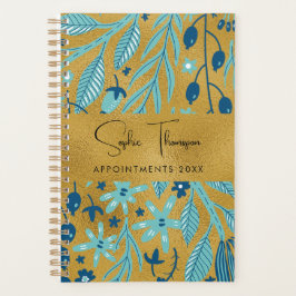 Pflanze verlasst goldenes Jahr Planer