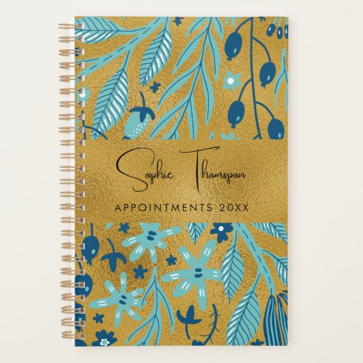 Pflanze verlasst goldenes Jahr Planer (Vorderseite)