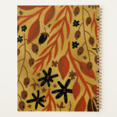 Pflanze verlasst goldenes Jahr Planer (Rückseite)