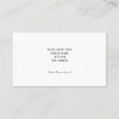 Pflanze | Verschieben von Einführungskarten Visitenkarte (Rückseite)