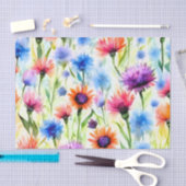 Pflanze Vibrant Bachelor's Button-Blume Seidenpapier (Handwerk)
