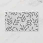 Pflanze Visitenkarte (Rückseite)