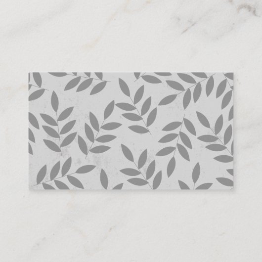 Pflanze Visitenkarte (Rückseite)