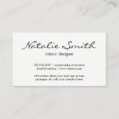 Pflanze Visitenkarte (Vorderseite)