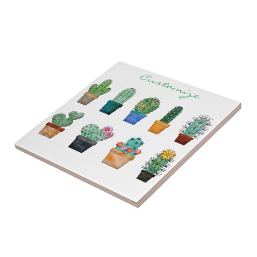 Pflanze von Kakteen Turtle Thunder_Cove Fliese (Seite)