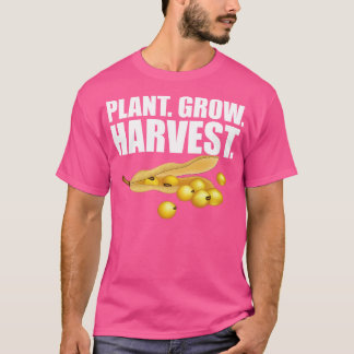 Pflanze von Sojabohnen-Bauer T-Shirt