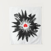 Pflanze von Waldmapel Leaf Vinyl Platten Baum Wandteppich (Vorderseite)