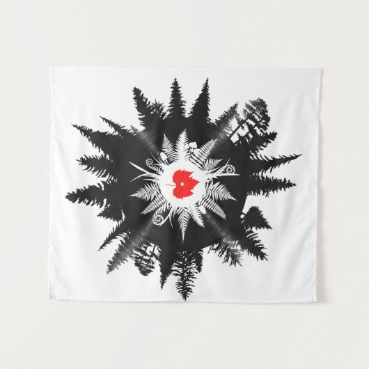 Pflanze von Waldmapel Leaf Vinyl Platten Baum Wandteppich (Vorderseite (Horizontal))