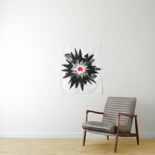 Pflanze von Waldmapel Leaf Vinyl Platten Baum Wandteppich (Beispiel)