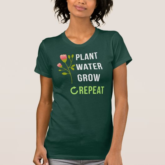 Pflanze Wasserbau Gartenbau T-Shirt (Vorderseite)