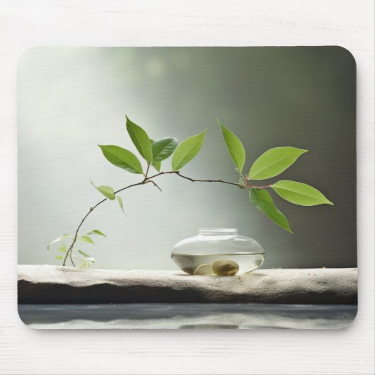 Pflanze Wasserfall Ruhe Friedliche Natur Mousepad (Vorne)