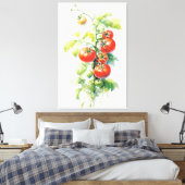 Pflanze Wasserfarbe Tomaten Leinwanddruck (Insitu (Schlafzimmer))