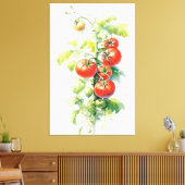 Pflanze Wasserfarbe Tomaten Leinwanddruck (Insitu (Wohnzimmer))
