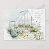 Pflanze Watercolor Garden Postkarte (Vorderseite)