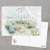 Pflanze Watercolor Garden Postkarte