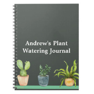 Pflanze Watering Journal Notizblock
