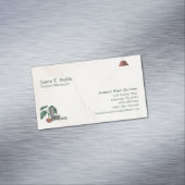 Pflanze Waterservice Benutzerdefinierte Textbetrie Magnetische Visitenkarte (Beispiel)