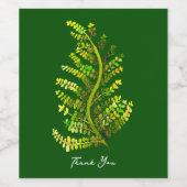 Pflanze Weinetikett (Einzelnes Label)