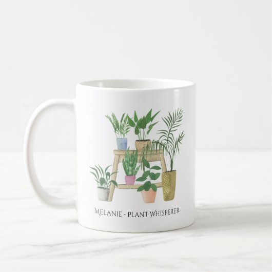 Pflanze Whisperer - Haushaltspflanzen - Monogramm Kaffeetasse (Links)